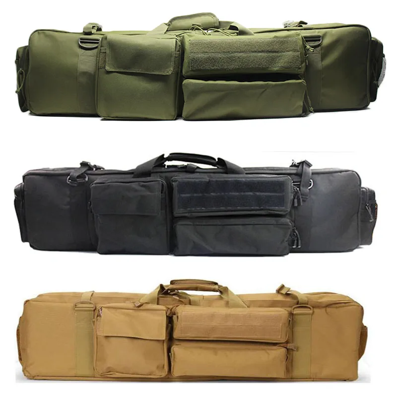 

Tactical Double Rifle Gun Bag For SAW M249 AR15 M4A1 M16 Airsoft Rifle Bag Case Outdoor Assault Carbine Carrying Bag Backpack