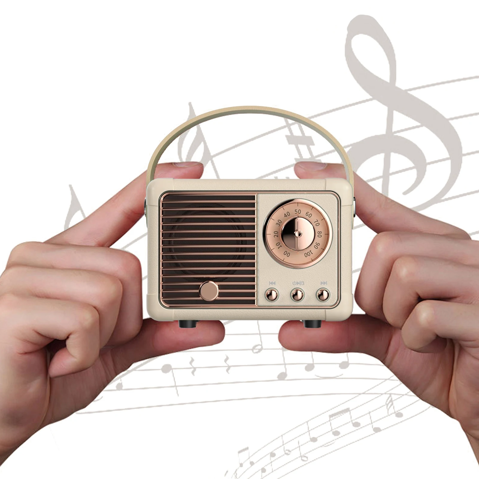 Мини беспроводной Bluetooth-динамик в стиле ретро винтажный Портативный