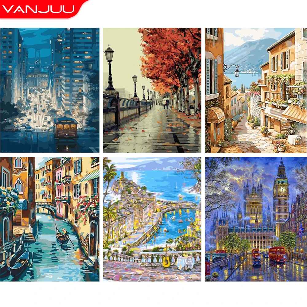 

5D Diy Diamond Embroidery House Landscape Mosaic Rhinestones Diamond Painting Cross Stitch Kits Diy Picture Wall Decor
