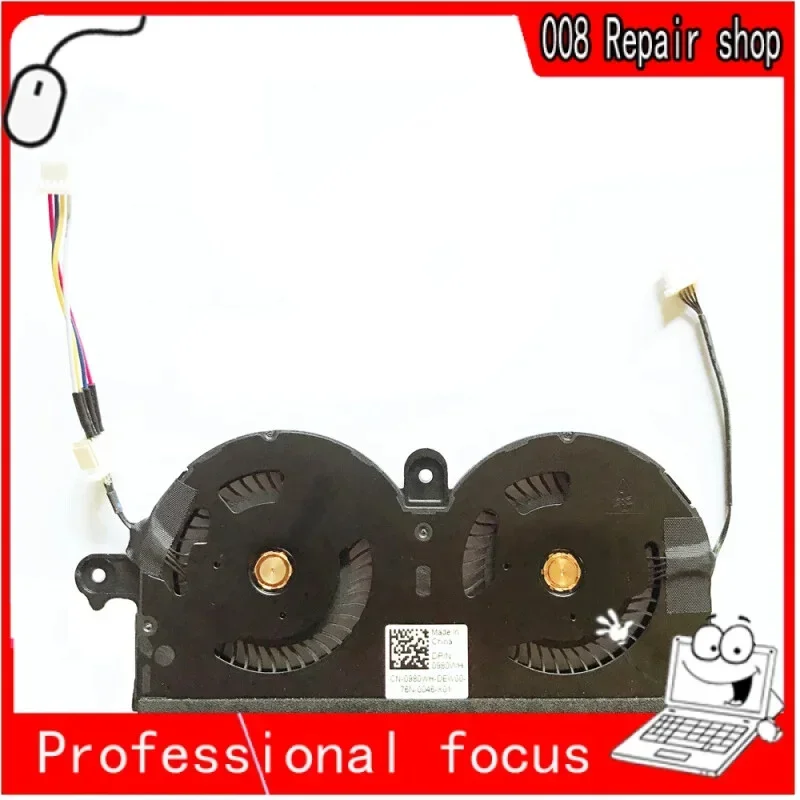 Новый оригинальный вентилятор охлаждения процессора для Dell XPS 13 9380 7390 0980 Втч 980