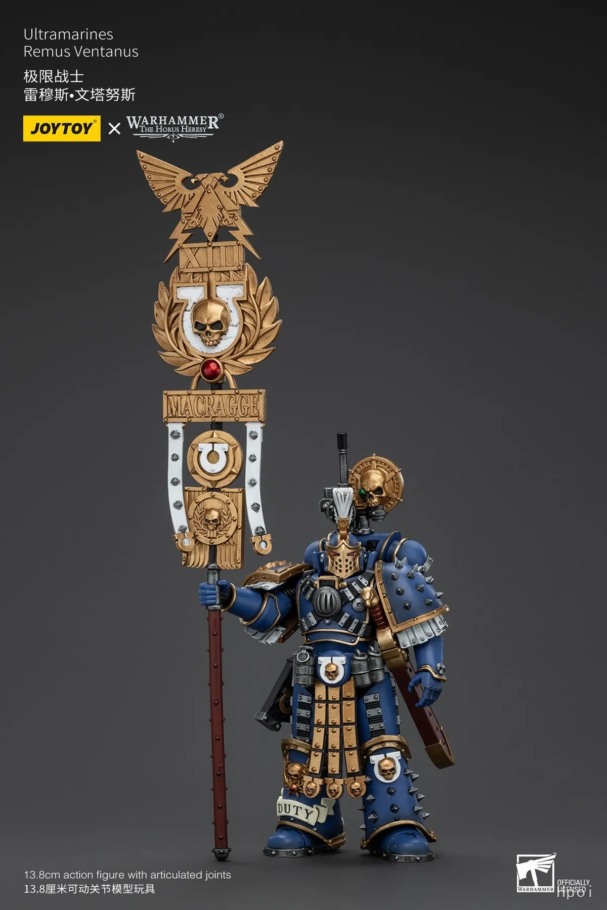 Фото 【UA】JOYTOY Warhammer 40K Масштабные фигурки 1/18 Ультрамаринов Ремус Вентанус: модели, игрушки, подарки №4