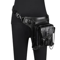 chain bag steampunk rivet motorcycle bag womens shoulder messenger bag womens bag travel waist bag fanny pack purse leg bag