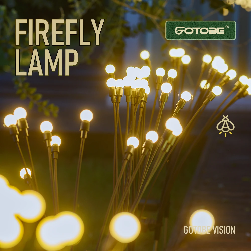 Уличная Светодиодная лампа на солнечной батарее для украшения сада фейерверк