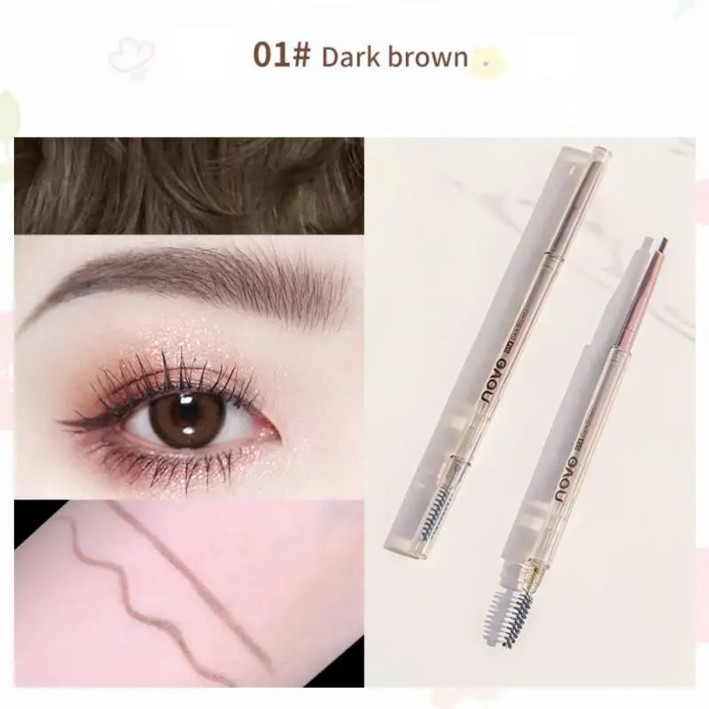 

5 Colors Colorful Eyebrow Pen Waterproof Eyebrow Pen Ultra-fine Eyebrow Pen Brow Pen With Brush Auto-rotate Eyebrow Pen