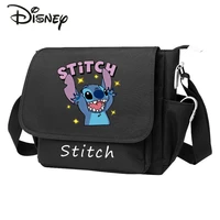 disney stitchs new student one shoulder oblique bag cartoon cute mens and womens oblique bag luxury brand schoolbag for boys