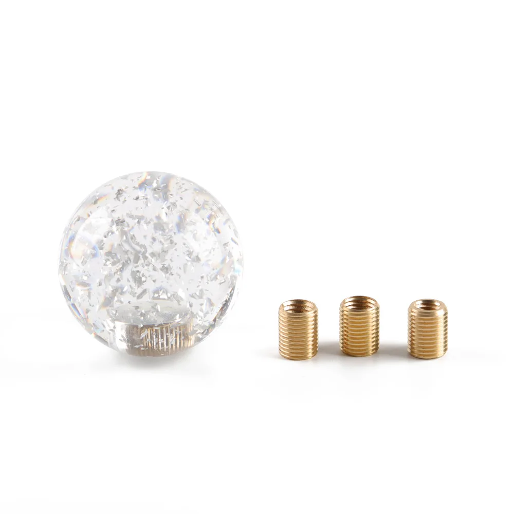 

Универсальная автомобильная полимерная ручка переключения передач, ручка переключения передач, ручка с прозрачными пузырьками, ручная головка 54 мм, рычаг переключения передач, автомобильные аксессуары