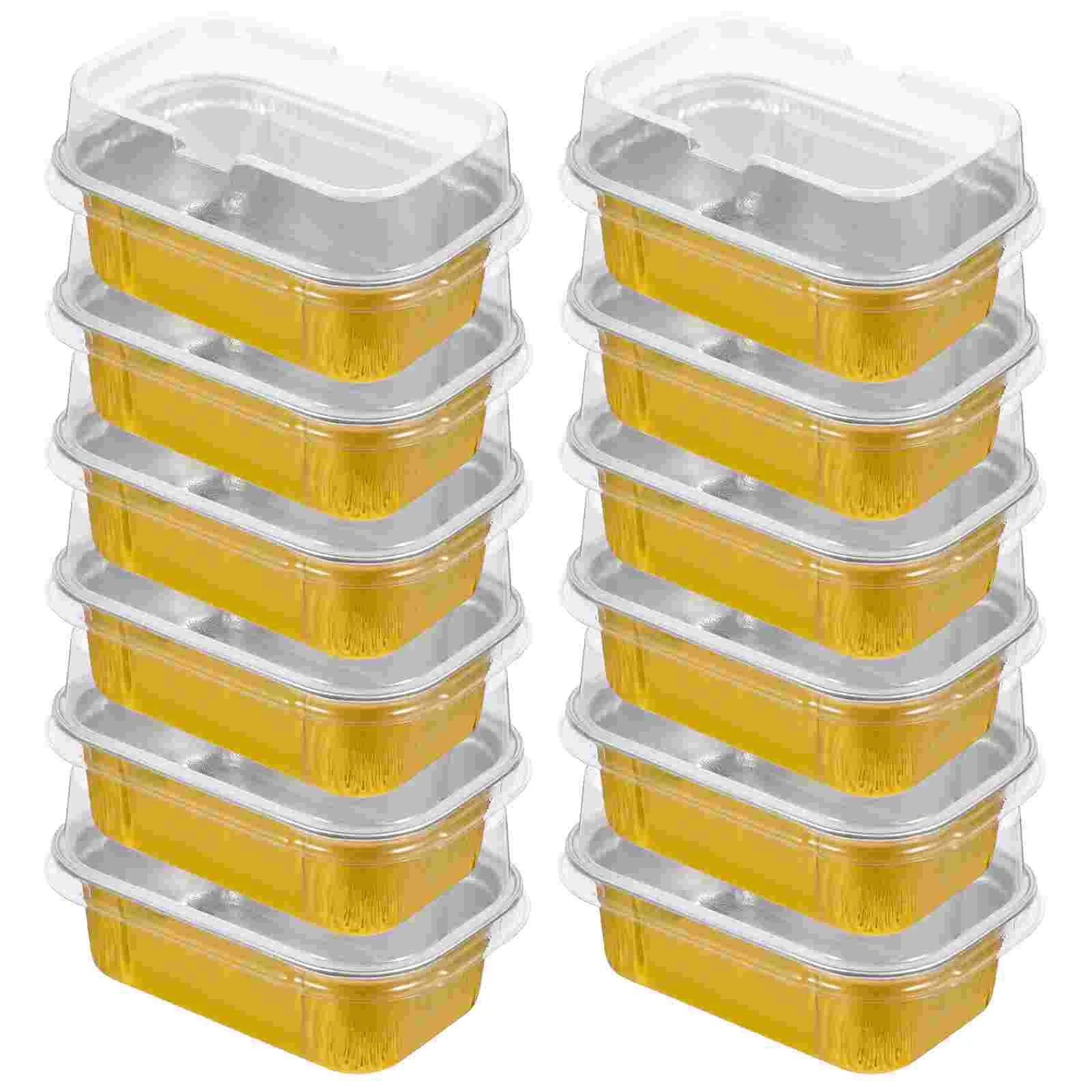 

50Pcs Wedding Birthday Party Bread Wedding Aluminum Foil Cake Container Portable Cake Box for Carrying House