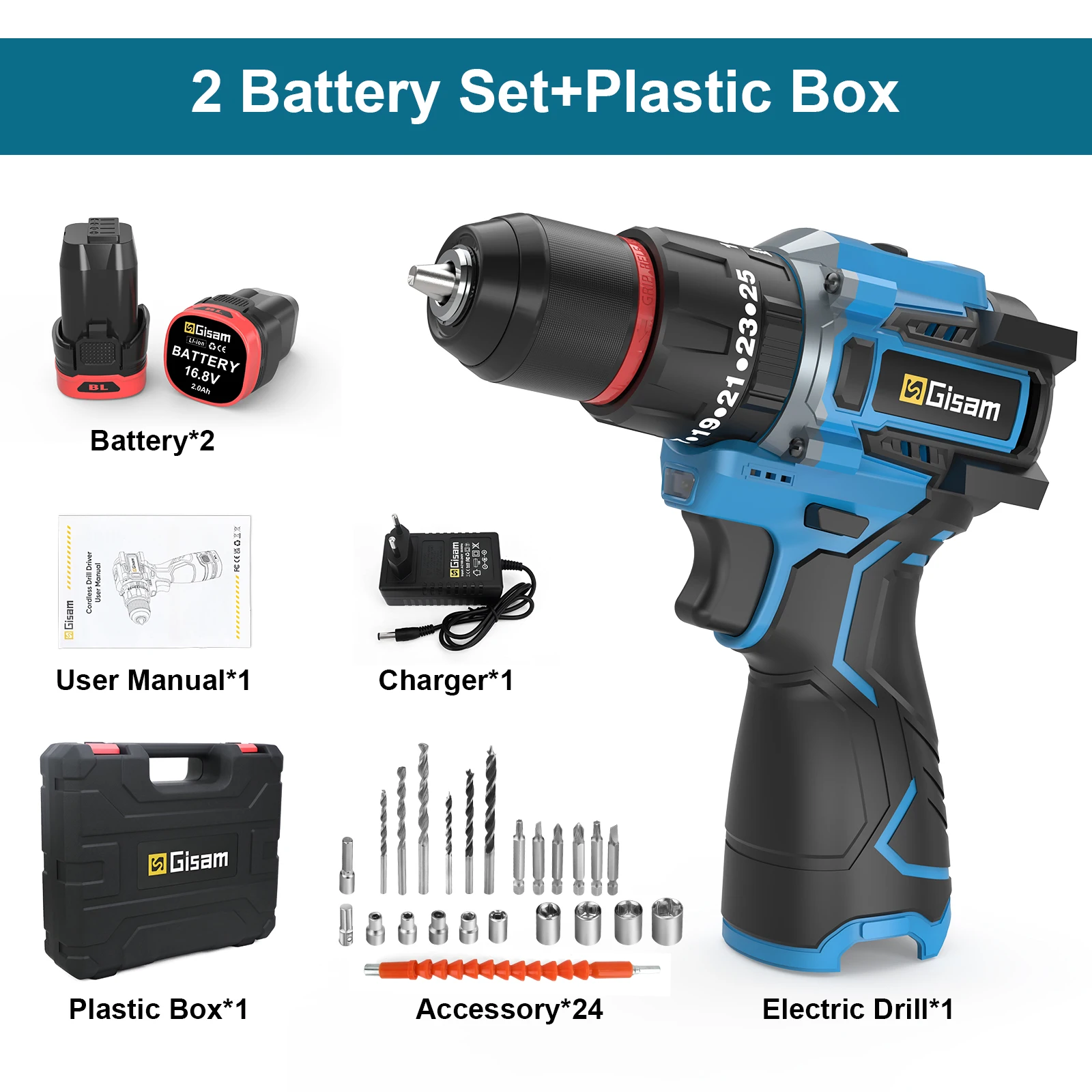 

Gisam бесщеточная дрель-отвертка 95 Нм