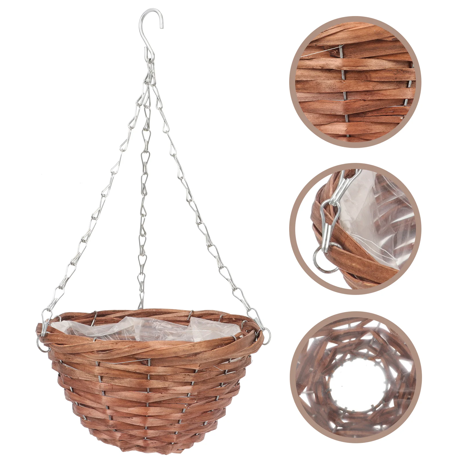 

Outdoor Hanging Flowerpot Basket Decor Indoor Planters Planting Pots Pendant Plants Balcony Bird Feeder Wall