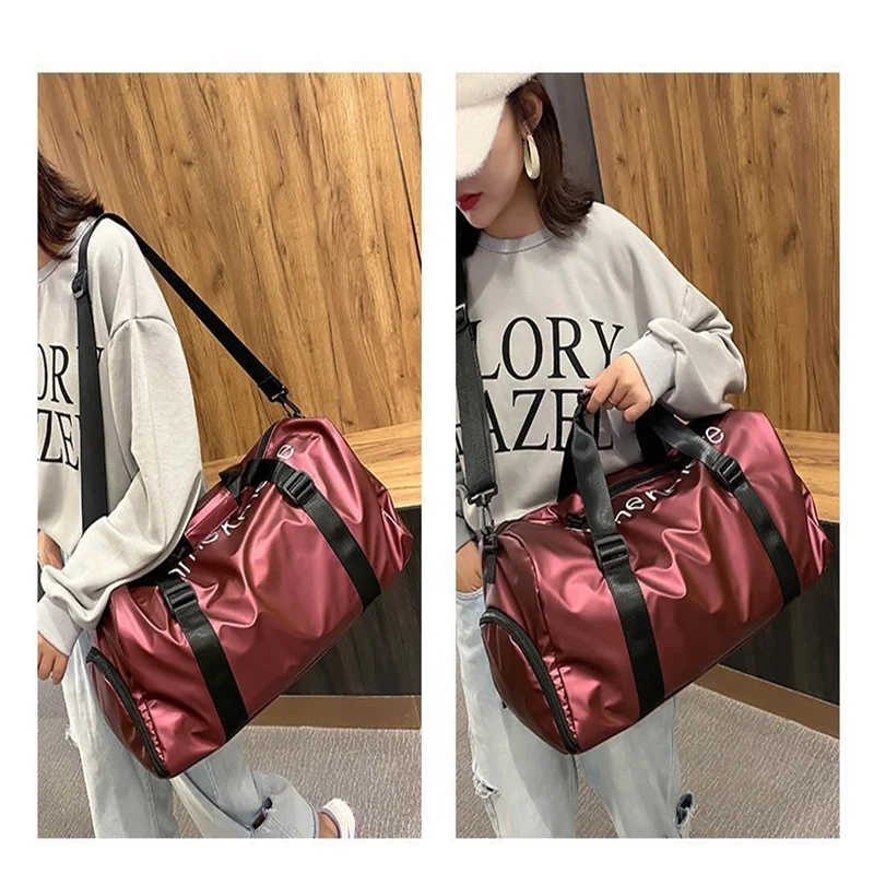 

7 Colors Gym Bag Waterproof Nylon Crossbody Bag Handbag Sport Bag Gym Bag With Shoe Positio Sports Yoga Bag Fitness Travel Bag