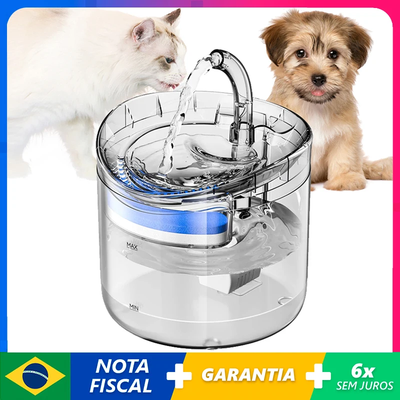 

Cat Dog Auto Circulation Fountain Filter Water Dispenser Constant Temperature Transparent Mute Pet Accessories Supplies Feeding