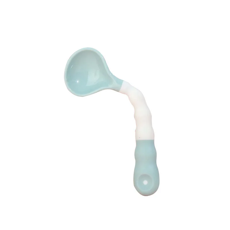 

Детская изогнутая ложка, устойчивая к падениям, экологичный подарок на Рождество, день рождения, новый год