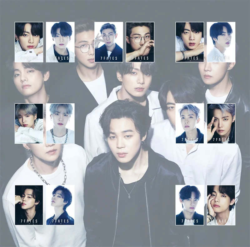 

2 шт./компл. оптовая продажа Kpop Bangtan Boys Новые 7FATES HD фото искусство картина комната Домашний декор настенные наклейки