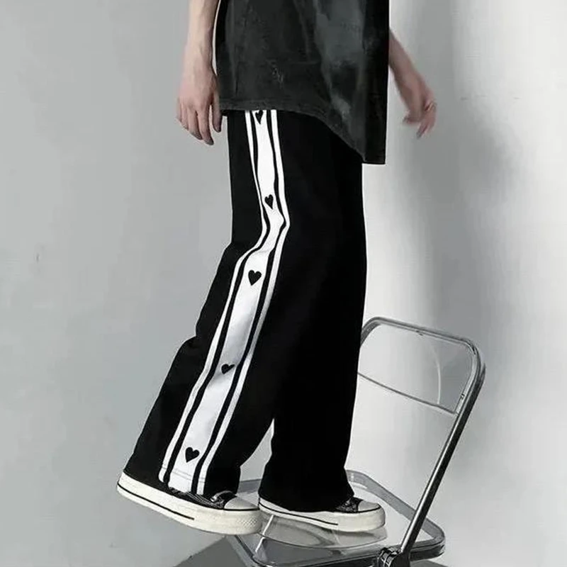 

Y2K женская уличная одежда в стиле Харадзюку, корейские Широкие Женские повседневные Черные мешковатые спортивные брюки, женские брюки в стиле хиппи 90-х, одежда