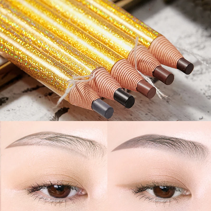 

Long Lasting Pull Line Eyebrow Pencil Natural Black Brown Gray Waterproof Eye Brow Enhancers Pen for Eyes Cosmetics Makeup Tools