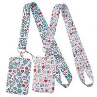 medical nurse lanyard for keys chain doctors id card cover pass mobile phone badge holder neck straps medical accessories gifts