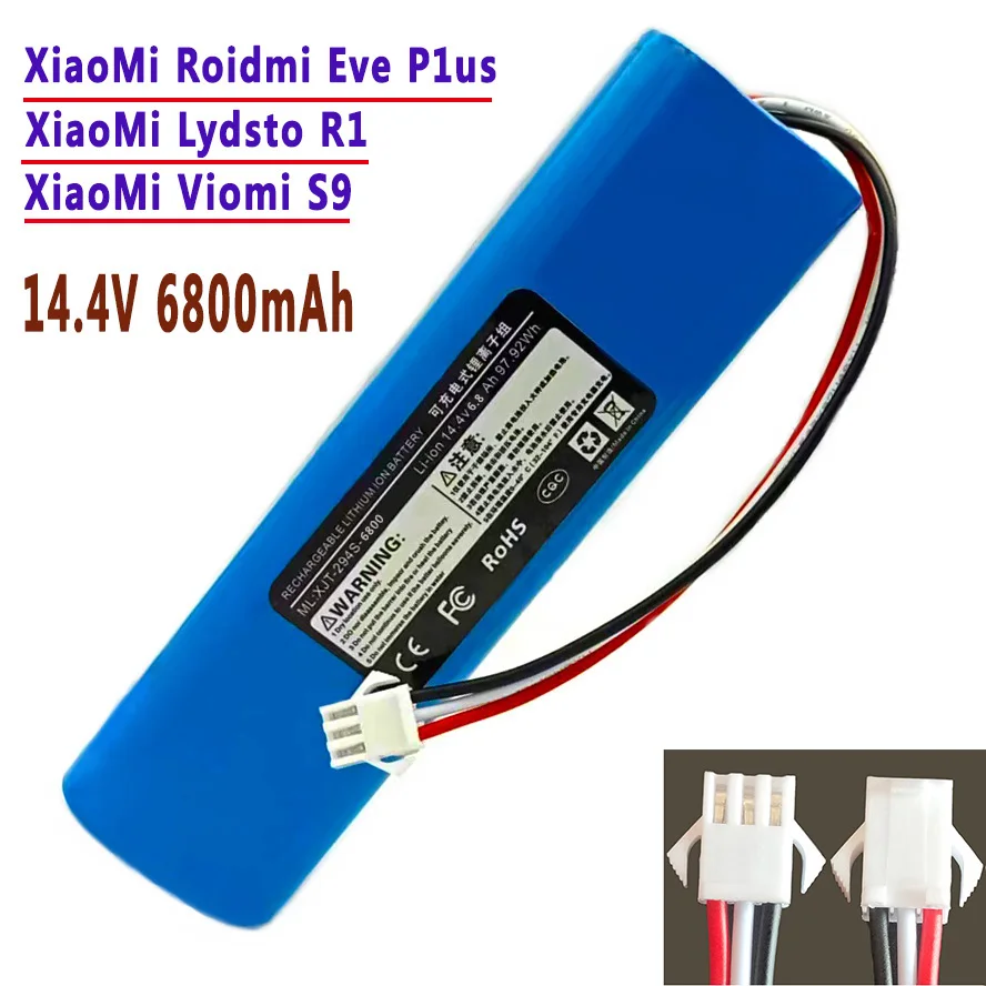 

For XiaoMi Roidmi Eve Plus Original Accessories Lithium BatteryRechargeable Battery Pack is Suitable For Repair and Replacement