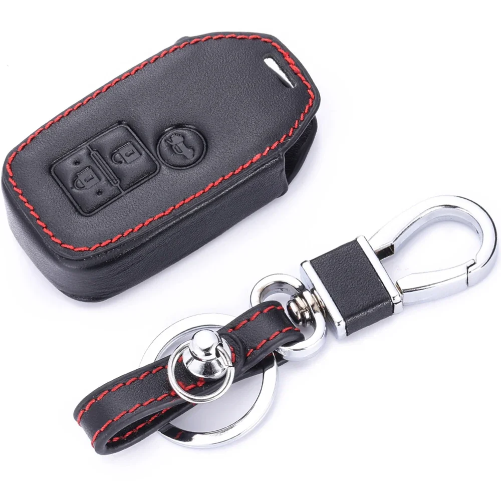 Верхний слой кожаный автомобильный брелок для ключей сумка чехол Suzuki New Swift Wagon dzir