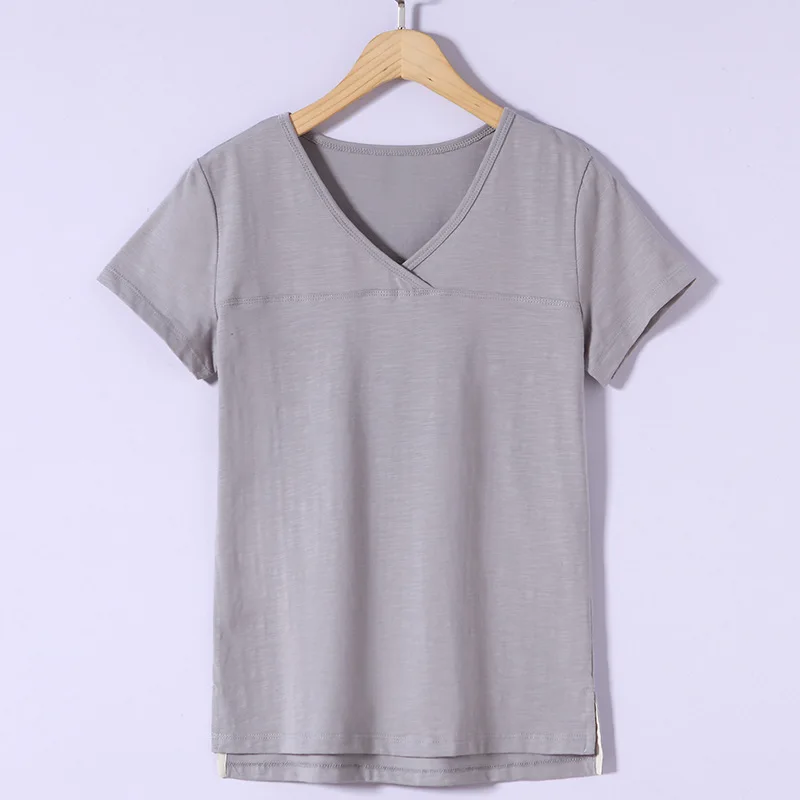 

2021 new summer short-sleeved T-shirt women's all-match bottoming shirt Black