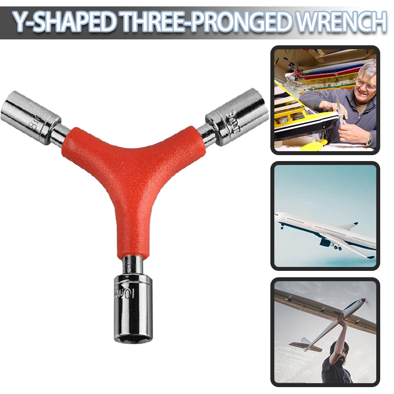 

1 шт. 8 мм/9 мм/10 мм велосипедный ключ прочный стальной Y-образный велосипедный шестигранный торцевой ключ 3-ходовой инструмент для ремонта вел...