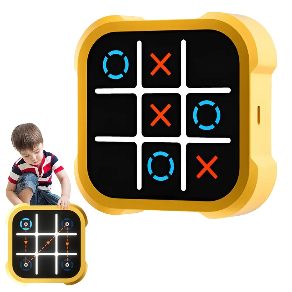 3-в-1 TIC-TAC-TOE Bolt Game для образования и роста памяти портативная игровая