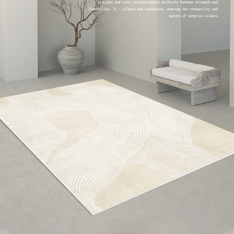

Study Balcony Rug Living Room Large Area Carpet Nordic Line Printed Bedroom Bedside Rugs Home Decoration Sofa Coffee Table Mat
