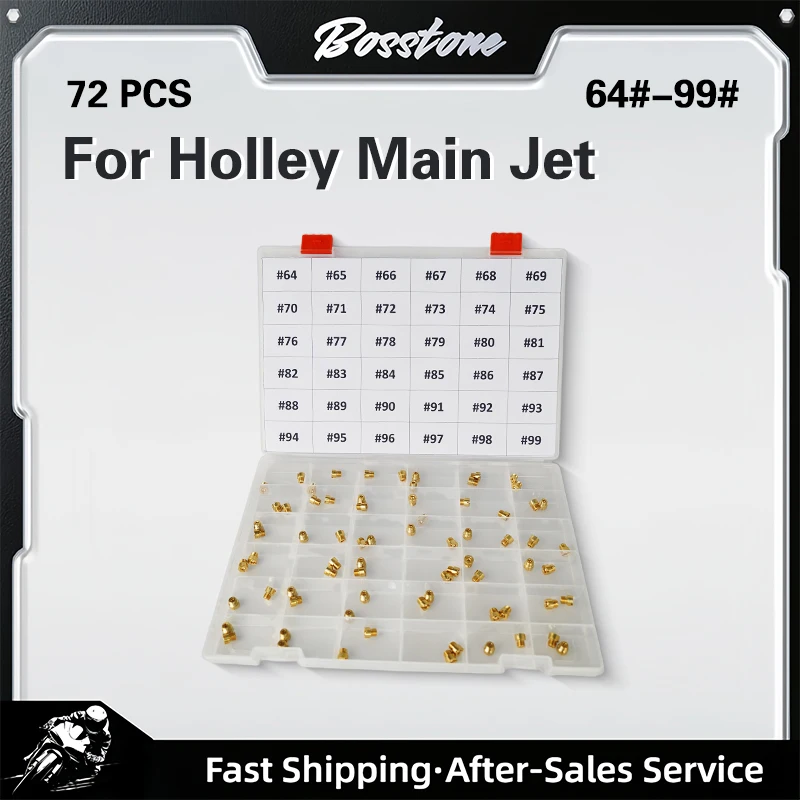 Фото 72 шт. # 64- # Комплект латунных жиклееров для карбюраторов Holley 1/4-32 36-181 4150 4160 4500, 99 штук, запасные части №1