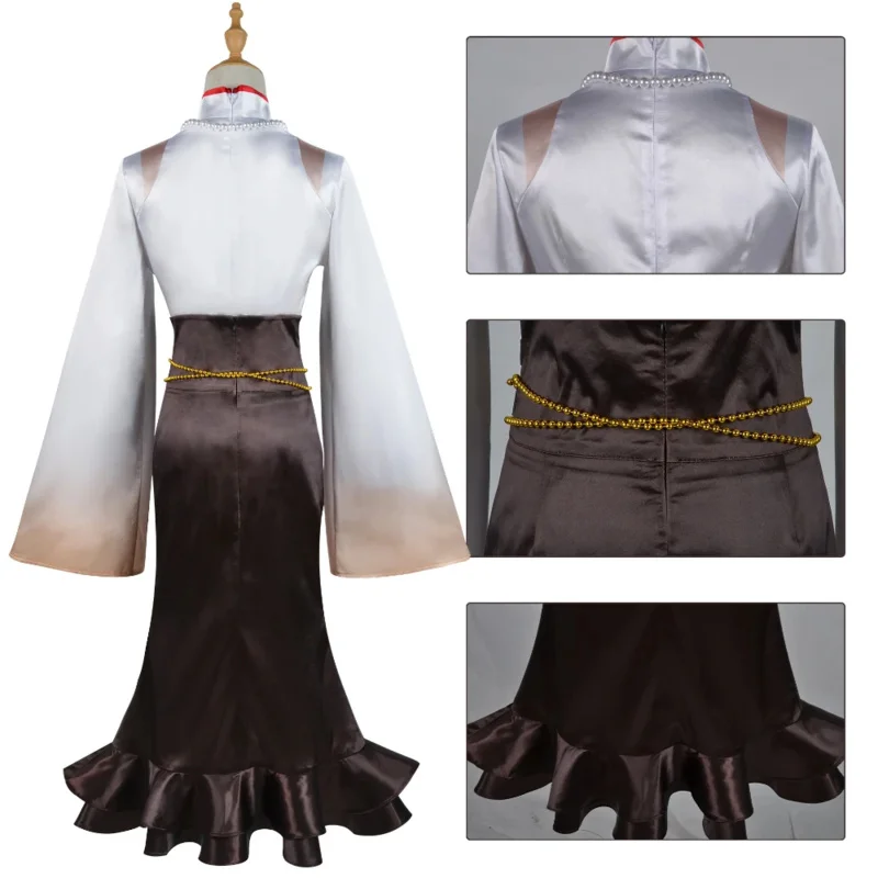 Парик для косплея Genshin impact ningguang Yanan пицца хижина парик из аниме игры одежда полный