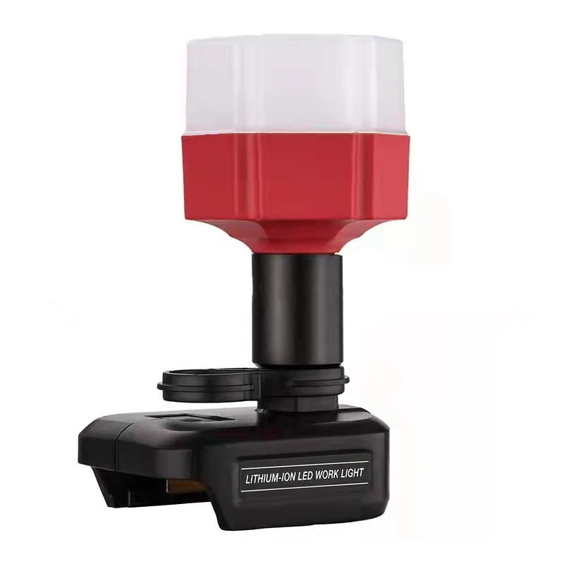 

Настольный светильник 12 Вт, подходит для Makita, Bosch, Dewalt, Black Decker, Craftsman, Milwaukee, 14,4-20 в, литиевая аккумуляторная портативная лампа