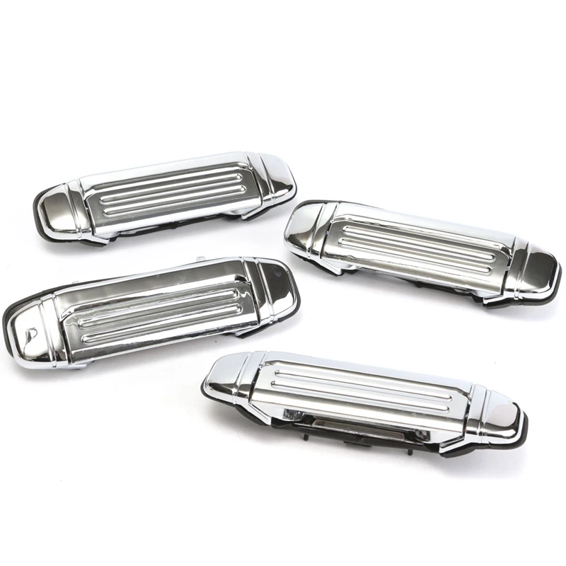 4 шт., сменные хромированные дверные ручки для Mitsubishi PAJERO 1992 1993 1994 1995 1996 1997