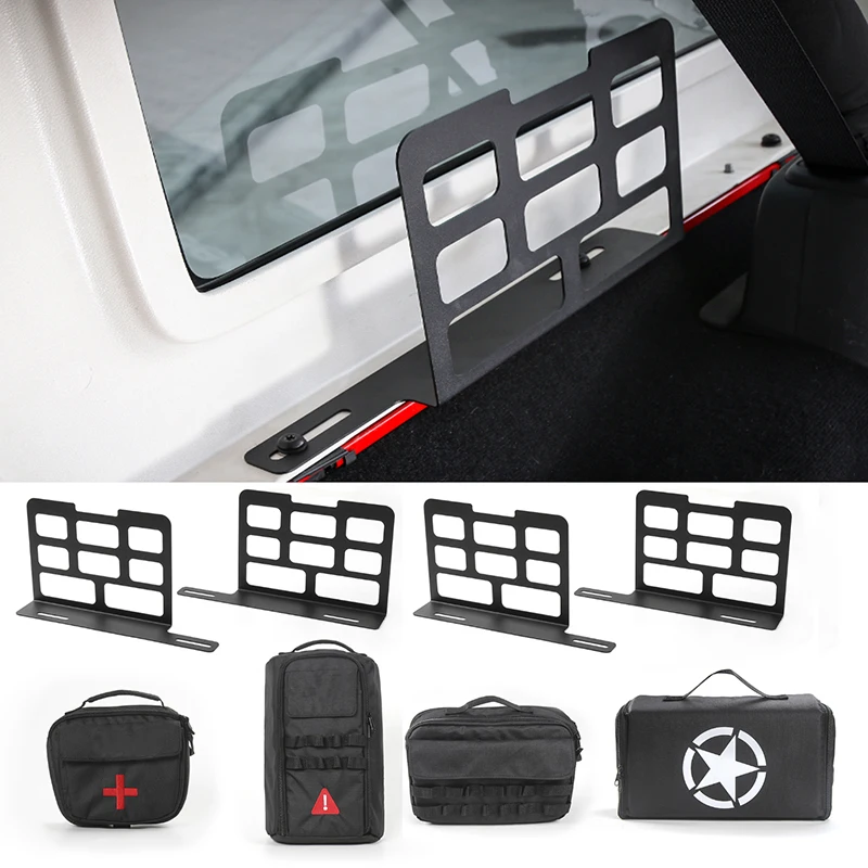 

Багажник для Jeep Wrangler JK JL 2007-2017 2018, багажник автомобиля, багажник, стеллаж для хранения, коврик для кемпинга, сумка для хранения, набор инструментов, Стайлинг автомобиля