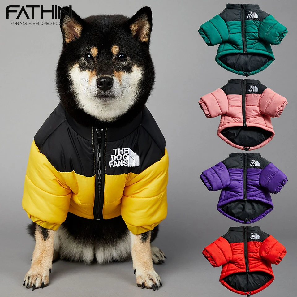 

Модный Зимний пуховик для собак, одежда для маленьких и средних собак, теплый плотный жилет для собак, пальто для французского бульдога и щенка