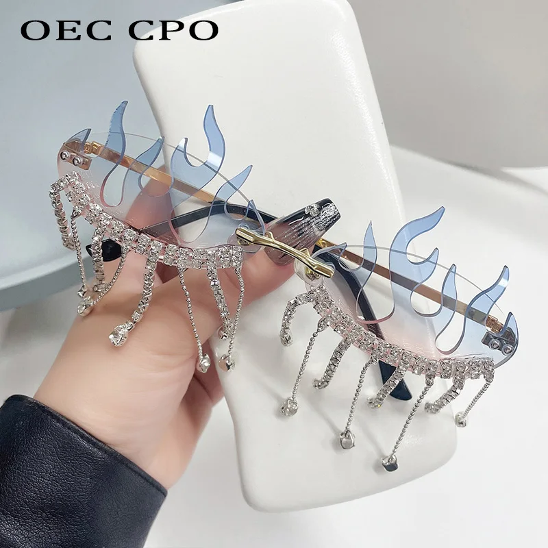 Очки солнцезащитные унисекс без оправы с защитой UV400