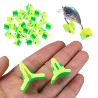 10 pcslot lightweight and durable safety protector holders for fishing treble hooks case bonnets hooks covers case green