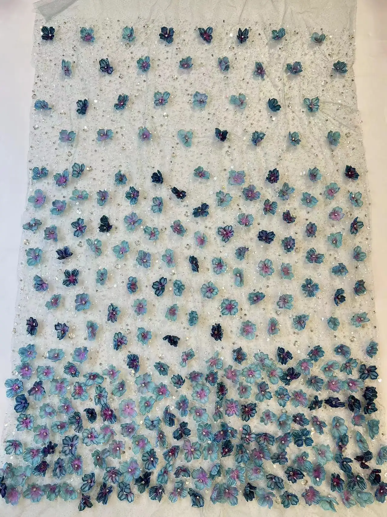 Новинка 2024 высокое качество элегантная мягкая 3D ткань с крупнейшими камнями для