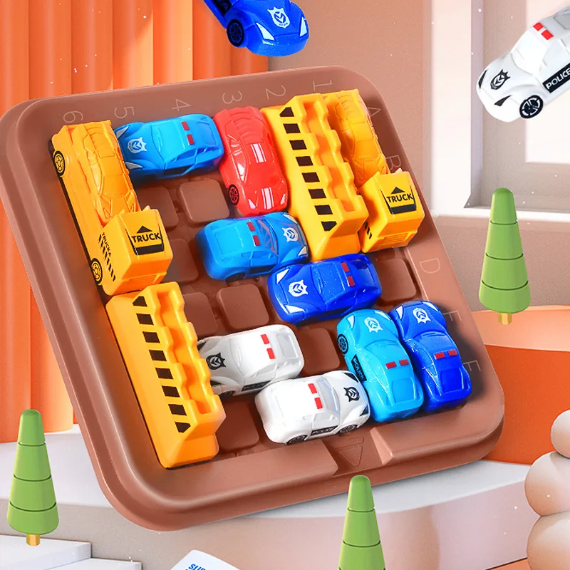 Монтессори игра-головоломка, игрушки для интеллектуального развития, движущийся автомобиль со склада, развивающий подарок для родителей и детей