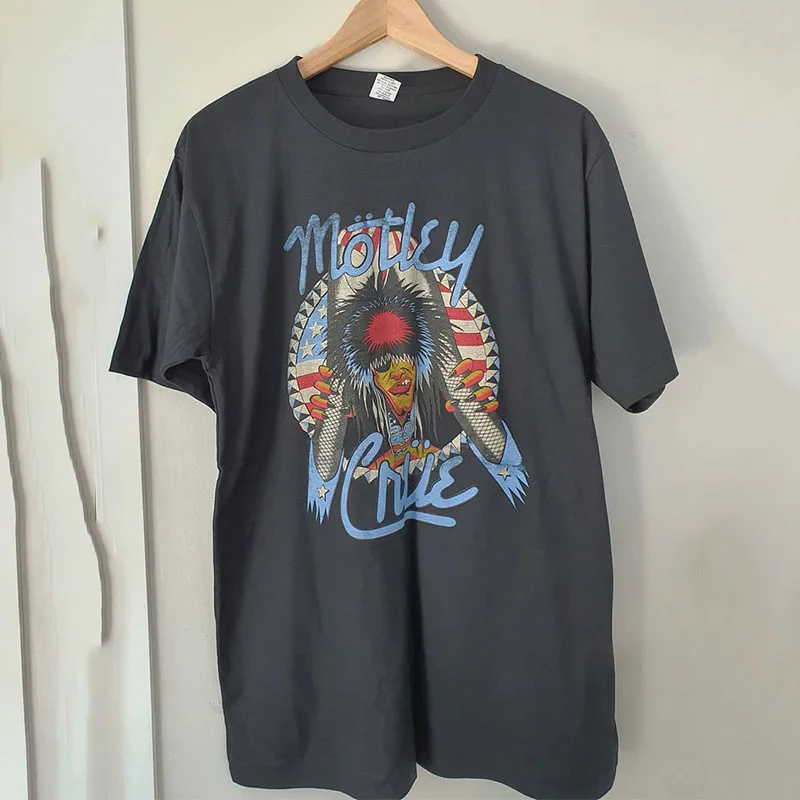 

Mtley Cre Retro loose print unisex T-shirt