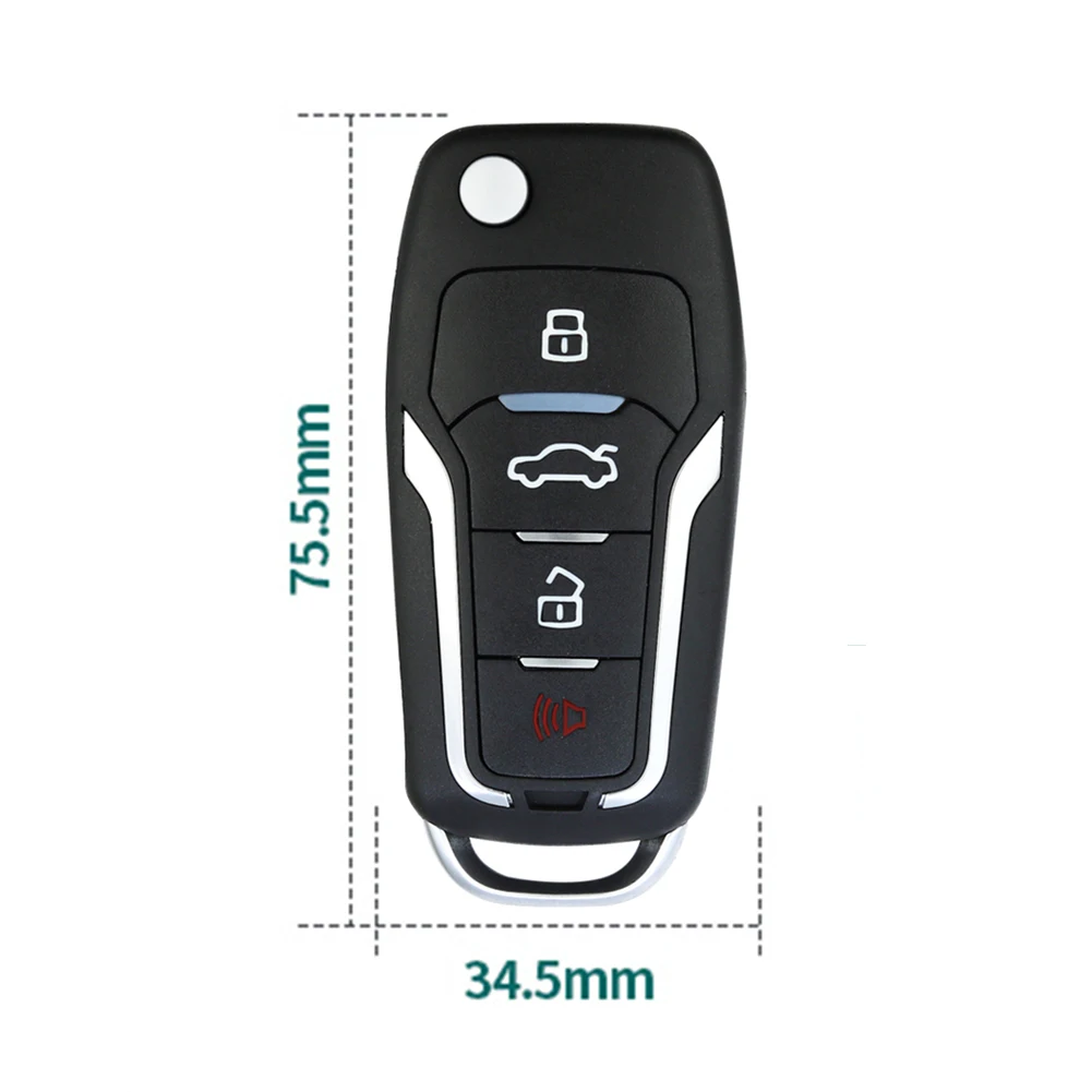 Clone Remote 4 Buttons Gate Opener Remote 433.92 MHz Universal Duplicator Key High Sensitivity for Car Home Garage Door Gate images - 6