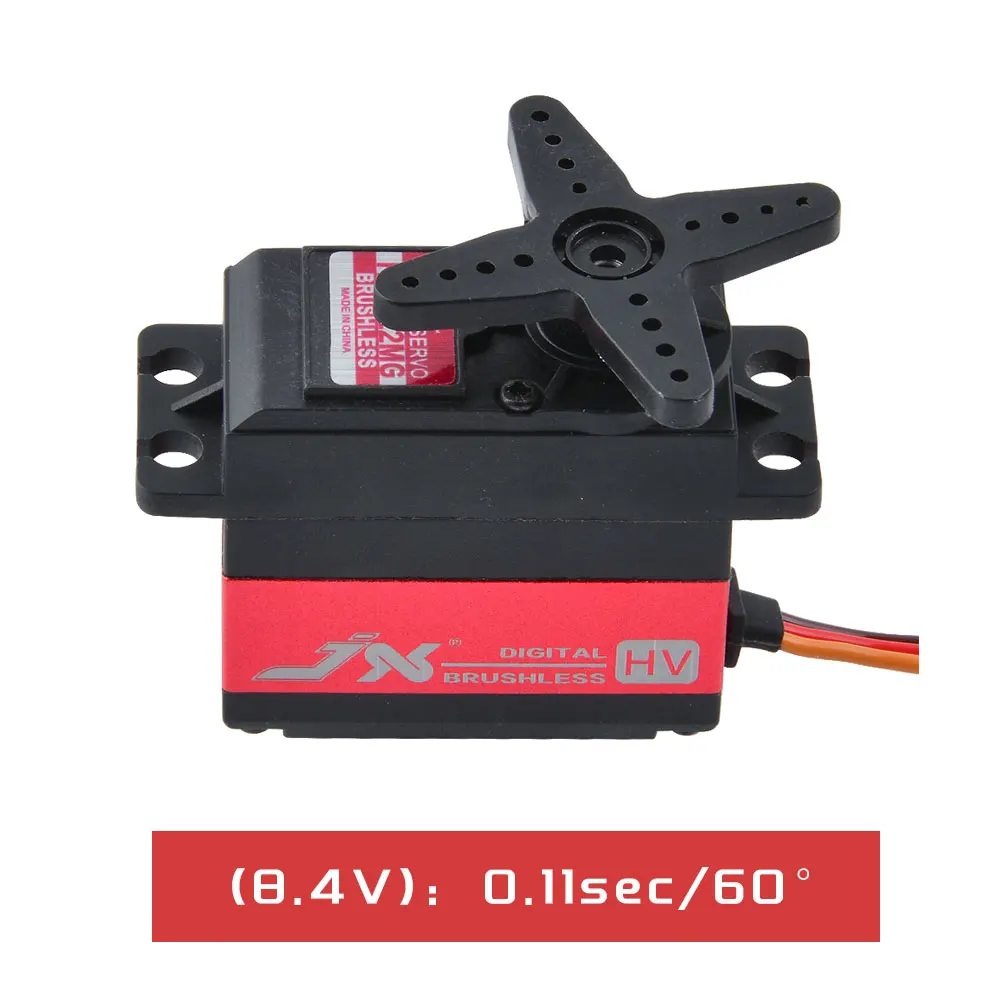 Jx Servo Bls-Hv6122Mg 22kghigh Precision металлический рулевой механизм, высоковольтный бесщеточный цифровой стандартный сервопривод для радиоуправляемого автомобиля 1/10 Airpl