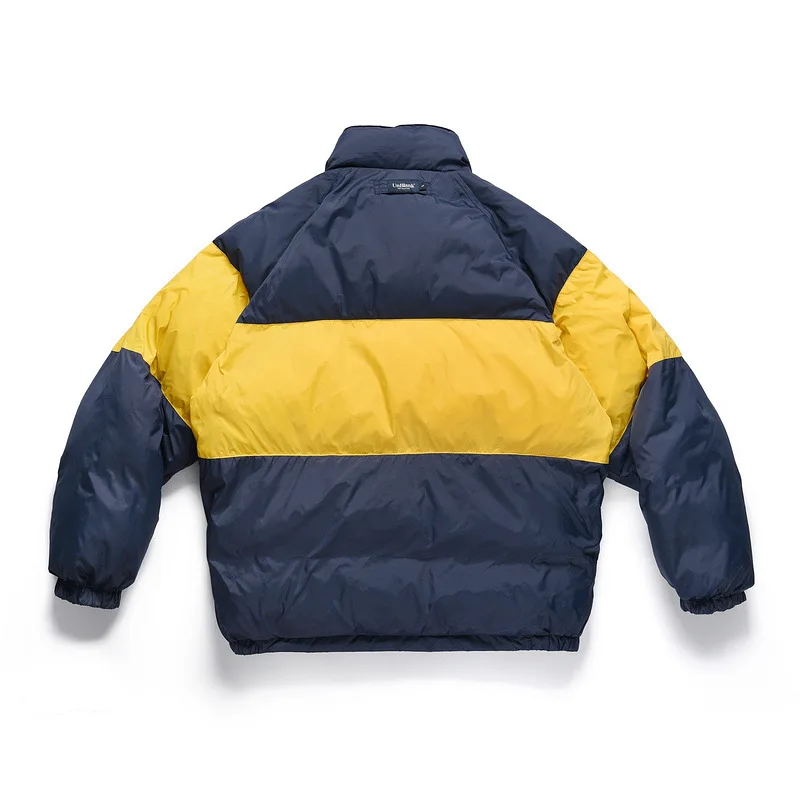 Men's Japanese High Street Winter Thickened Warm Cotton Coat Double-Sided Wear Stitching Loose Couple Jacket Korean Style