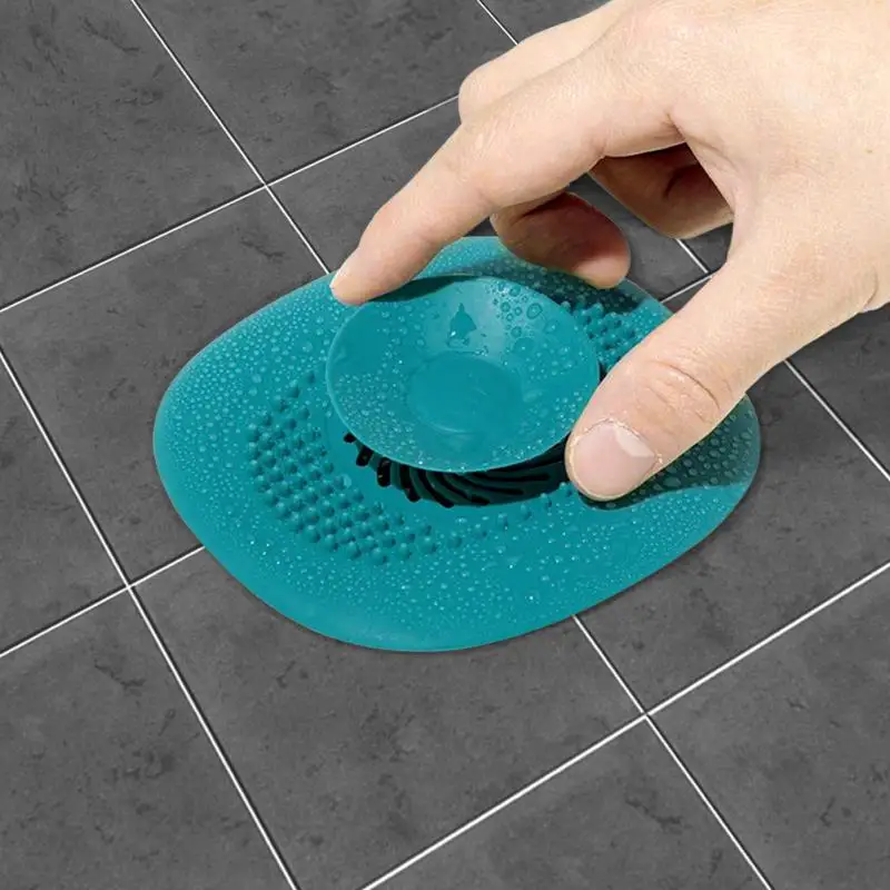 

1PC Kitchen Sink Silicone Drain Strainer Water Stopper Bathtub Floor Filter Hair Catcher Rubber Shower Bathroom Deodorant Tool