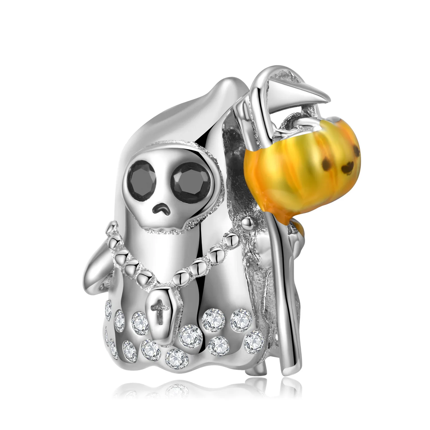

Whole Body Sterling 925 Silver Pendant for Bracelet and Necklace Skeleton Ghost Bead Charms Gifts Luxury Fashion Jewelry Diy