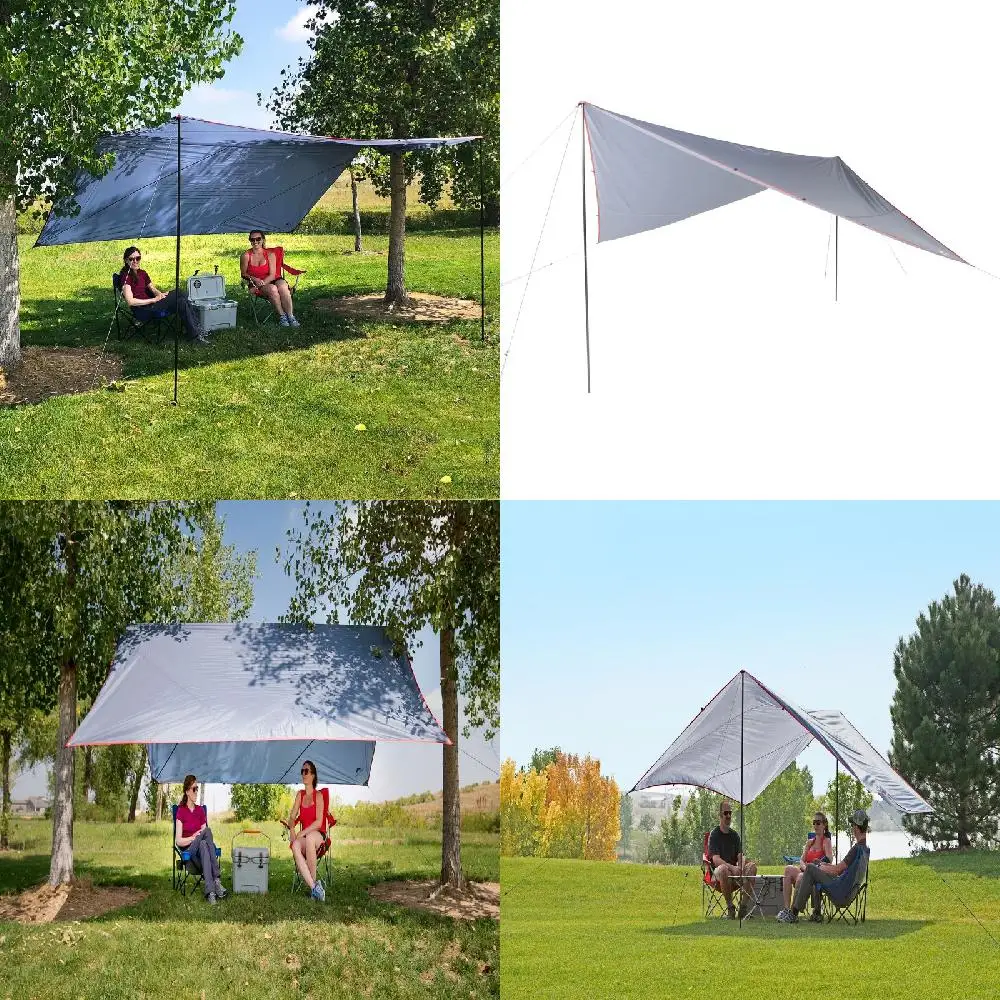 

High-Quality, Heavy-Duty 12'x12' Steel Pole Tarp Shelter for Outdoor Camping and Hiking