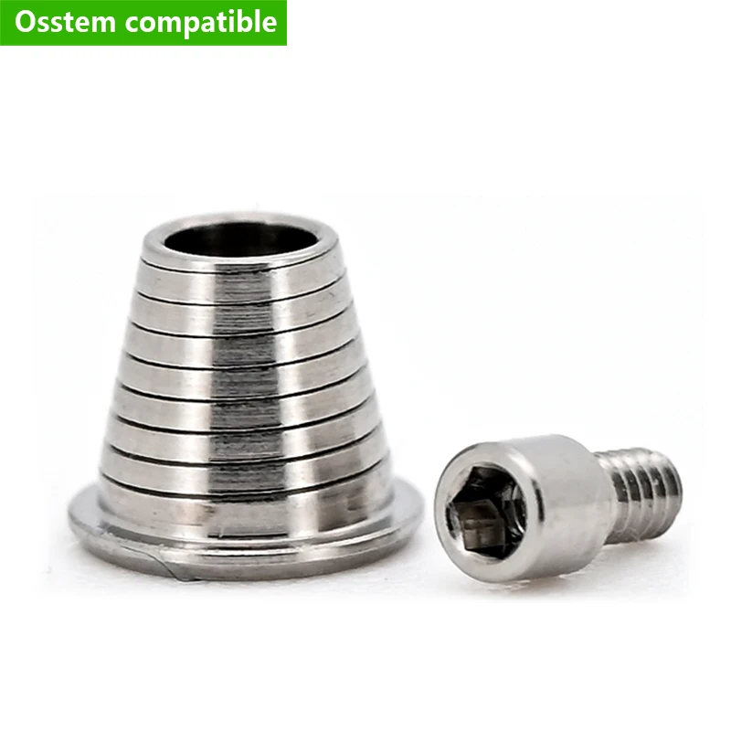 Фото Многофункциональный титановый базовый аббат Osstem CAD/CAM, класс 5, высокая точность восстановления имплантатов Ti-Base для стоматологических клиник и лабораторий №1