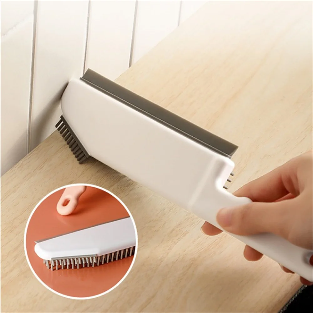 

3 In 1 New Style Cleaning Brush Silicone Kitchen Bathroom Countertop Window Soft Head Floor Cleaner Scraper Cleaning Tool