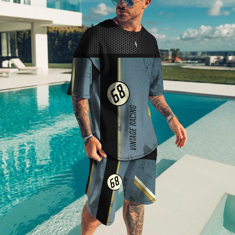 

Men's T-Shirts Outdoor Clothing Short Sleeve Suits Oversized Fashion Elements Painted Personalized Custom Design Sportswear