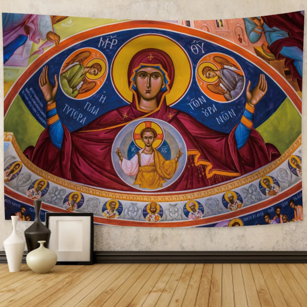 Картина маслом Иисуса епископа церкви Святой Библии искусство печати гобелен
