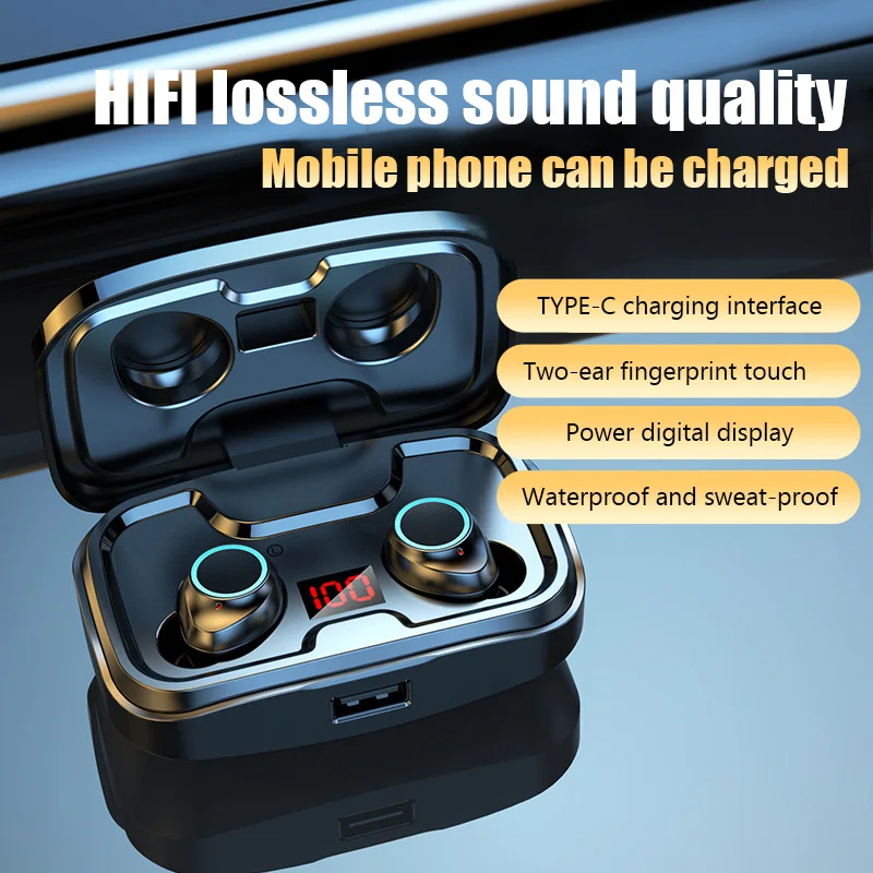 

TWS X10P Bluetooth Earphones Wireless Headphones Noise Reduction Headset HiFi Sound Quality Earbuds for iPhone Samsung Xiaomi