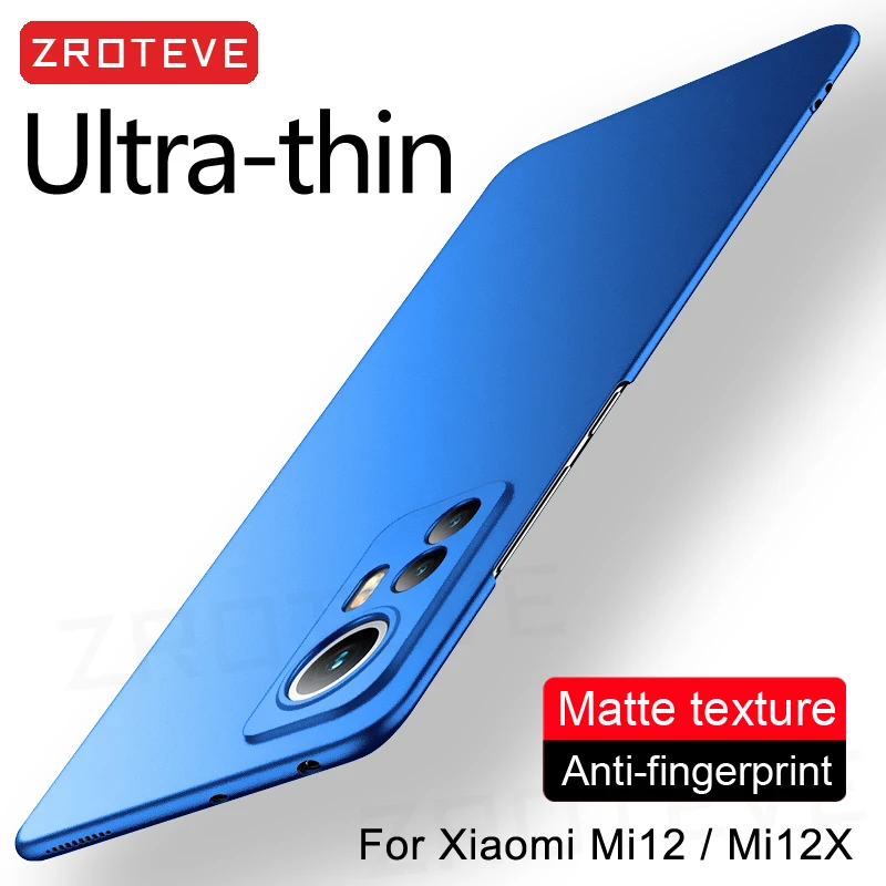 Mi11 Lite Case Zroteve Ultra Slim Hard PC Frosted Cover For Xiaomi Mi 11 12 12T 12X 10 11i 11T Xiomi Mi12 Mi10 Mi11T Pro Cases