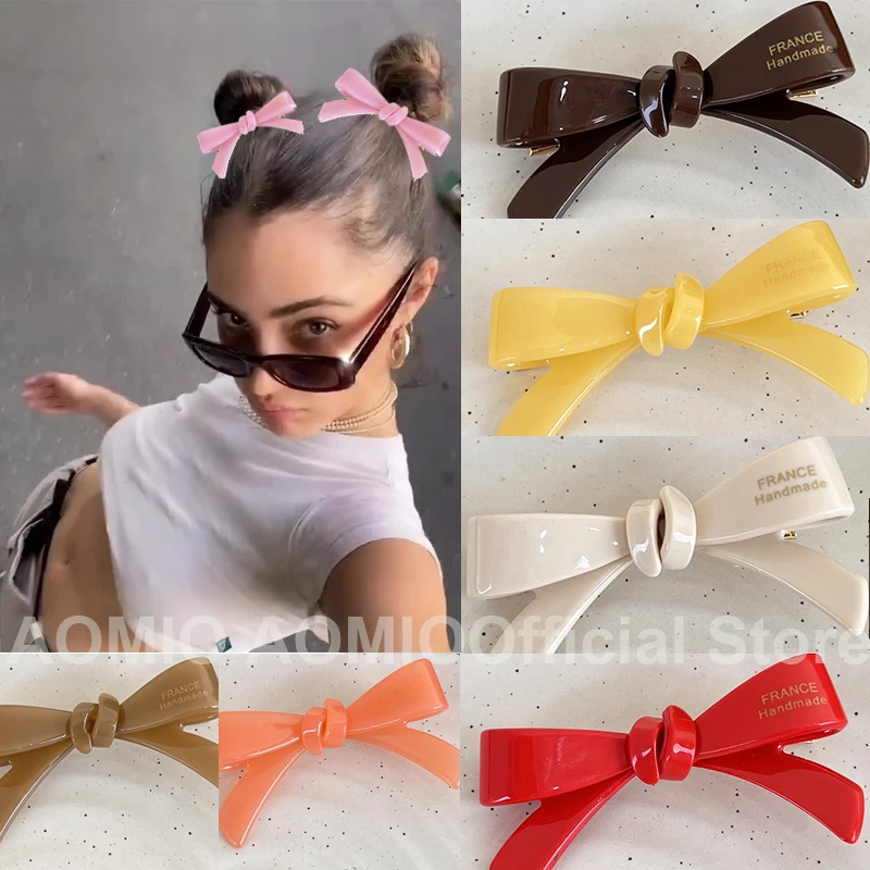 

Hairbow Hair Headwear Solid Colorr Clip Hairpin Barrettes Women Girl Accessories Headwear Hair Claw Wholesale